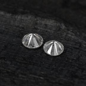 Diamante naturale bianco da 0,05 ct, taglio rotondo, VS