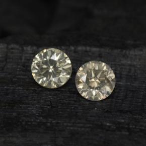 Diamante naturale giallo da 0,23 ct, taglio rotondo, VS-SI