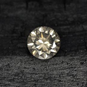 Diamante naturale giallo da 0,20 ct, taglio rotondo, VS-SI