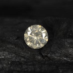 Diamante naturale incolore da 0,13 ct, taglio rotondo, VS-SI