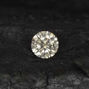 Diamante Champagne chiaro naturale da 0.11 ct, Taglio rotondo, VS-SI