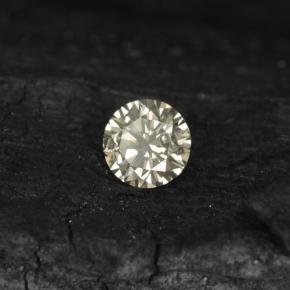 Diamante Champagne chiaro naturale da 0.11 ct, Taglio rotondo, VS-SI