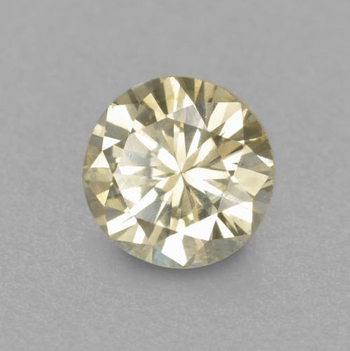 Diamante naturale dorato da 0,19 ct, taglio rotondo, VS-SI