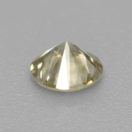 Diamante naturale dorato da 0,19 ct, taglio rotondo, VS-SI