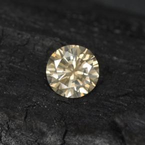 Diamante Champagne chiaro naturale da 0.20 ct, Taglio rotondo, VS-SI