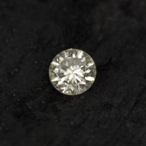Diamante Giallo chiaro naturale da 0.06 ct, Taglio rotondo, VS-SI