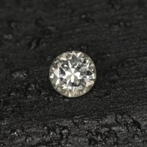 Diamante naturale giallo da 0,04 ct, taglio rotondo, VS-SI