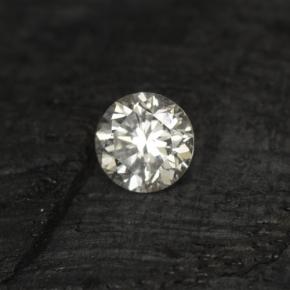 Diamante naturale bianco da 0,07 ct, taglio rotondo, VS-SI