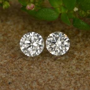 Diamante naturale bianco da 0,06 ct, taglio rotondo, VS-SI