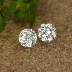 Diamante naturale bianco da 0,06 ct, taglio rotondo, VS-SI