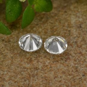 Diamante naturale bianco da 0,07 ct, taglio rotondo, VS-SI