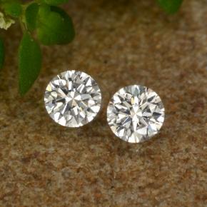 Diamante naturale bianco da 0,06 ct, taglio rotondo, VS-SI