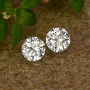 Diamante naturale bianco da 0,06 ct, taglio rotondo, VS-SI