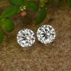 Diamante naturale bianco da 0,06 ct, taglio rotondo, VS-SI