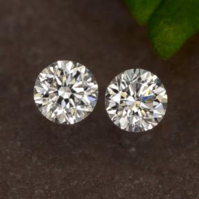 Diamante naturale bianco da 0,07 ct, taglio rotondo, VS-SI