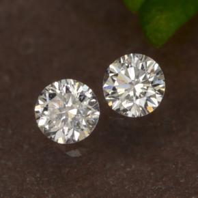 Diamante naturale bianco da 0,07 ct, taglio rotondo, VS-SI