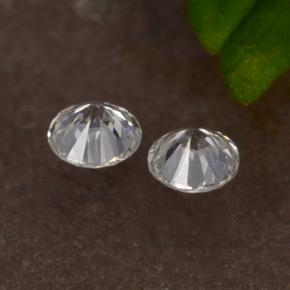 Diamante naturale bianco da 0,07 ct, taglio rotondo, VS-SI