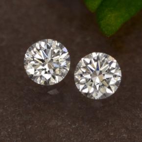 Diamante naturale bianco da 0,07 ct, taglio rotondo, VS-SI
