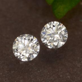 Diamante naturale bianco da 0,07 ct, taglio rotondo, VS-SI