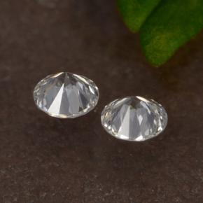 Diamante naturale bianco da 0,07 ct, taglio rotondo, VS-SI