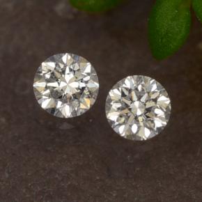 Diamante naturale bianco da 0,06 ct, taglio rotondo, VS-SI