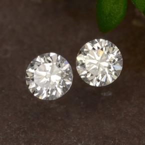 Diamante naturale bianco da 0,06 ct, taglio rotondo, VS-SI