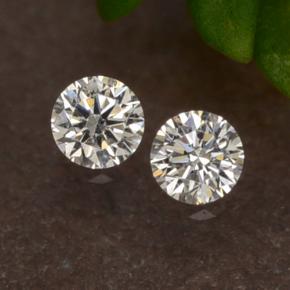 Diamante naturale bianco da 0,06 ct, taglio rotondo, VS-SI