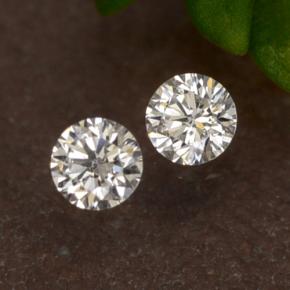 Diamante naturale bianco da 0,06 ct, taglio rotondo, VS-SI