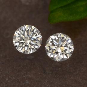 Diamante naturale bianco da 0,07 ct, taglio rotondo, VS-SI