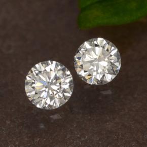 Diamante naturale bianco da 0,07 ct, taglio rotondo, VS-SI