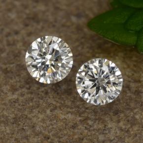 Gemme di Diamante Bianco naturale da 0.07 ct, Taglio rotondo, VS-SI