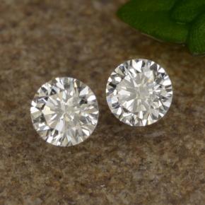 Gemme di Diamante Bianco naturale da 0.07 ct, Taglio rotondo, VS-SI