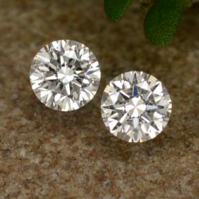 Diamante naturale bianco da 0,07 ct, taglio rotondo, VS-SI