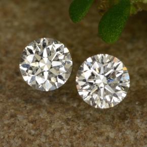 Diamante naturale bianco da 0,07 ct, taglio rotondo, VS-SI