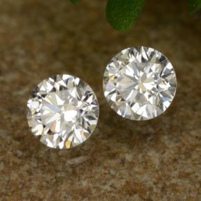 Diamante naturale bianco da 0,07 ct, taglio rotondo, VS-SI