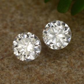 Gemme di Diamante Bianco naturale da 0.07 ct, Taglio rotondo, VS-SI