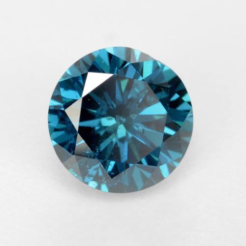 Diamante naturale blu da 0,42 ct, taglio rotondo, VS-SI