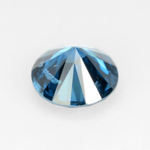 Diamante naturale blu da 0,32 ct, taglio rotondo, SI