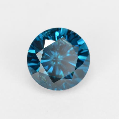 Diamante naturale blu da 0,28 ct, taglio rotondo, VS-SI