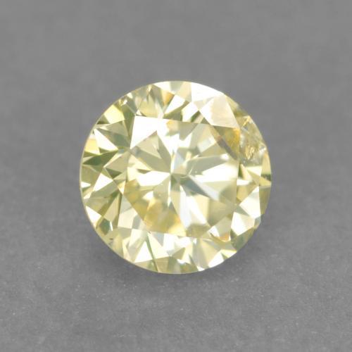 Diamante naturale giallo da 0,23 ct, taglio rotondo, VS