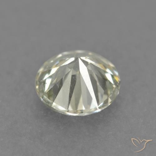 Diamante Giallo pallido naturale da 0.18 ct, Rotondo, VS