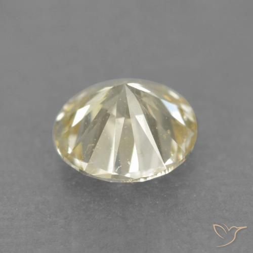 Diamante Giallo chiaro naturale da 0.18 ct, Rotondo, VS