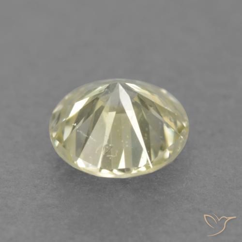 Diamante naturale giallo da 0,18 ct, taglio rotondo, VS