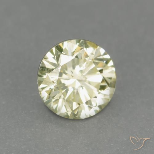 Diamante naturale giallo da 0,15 ct, taglio rotondo, VS