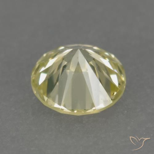 Diamante Limone giallo naturale da 0.22 ct, Rotondo, VS