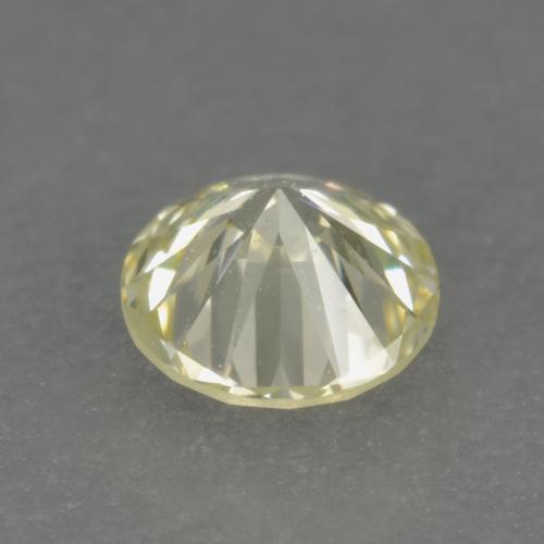 Diamante Giallo medio-chiaro naturale da 0.18 ct, Taglio rotondo, VVS-VS