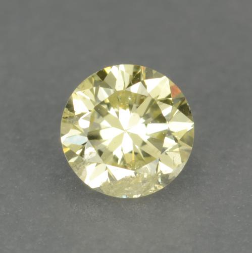 Diamante naturale giallo da 0,15 ct, taglio rotondo, VS-SI