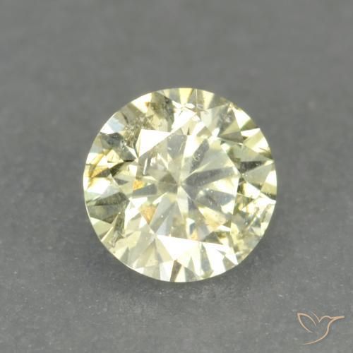 Diamante Limone giallo naturale da 0.17 ct, Rotondo, VS-SI