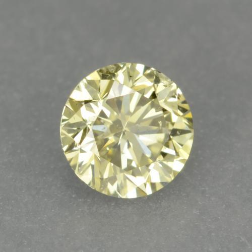 Diamante Limone giallo naturale da 0.18 ct, Taglio rotondo, VS-SI