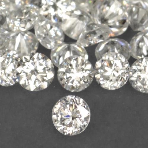 Diamante naturale bianco da 0,19 ct, taglio rotondo, VS-SI